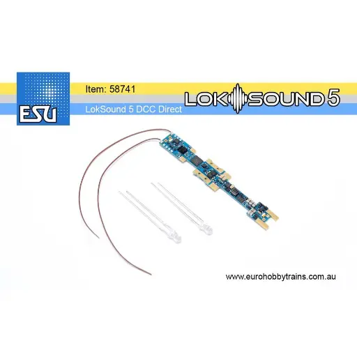 [ES58741] Décodeur LokSound 5 Micro DCC Direct KATO USA ESU 58741 - N 1/160 "Leerdecoder"