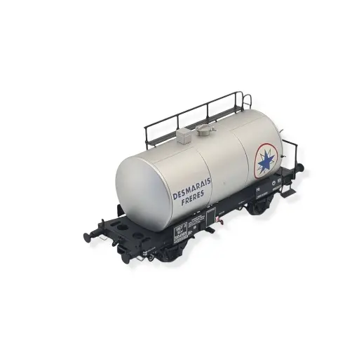 [EX20622] Wagon Citerne Uedinger "Desmarais" - Gris - 30m3 - MAKETIS / EXACT TRAIN 20622 - SNCF - HO : 1/87 - EP. III