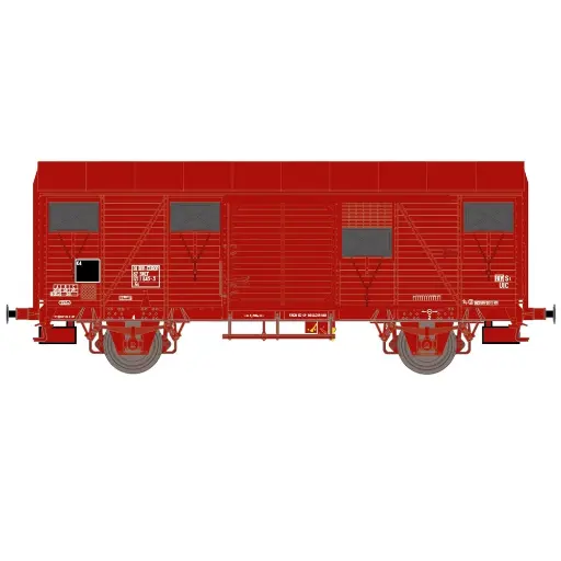 [EX20923] Wagon couvert - Exact-Train 20923 - HO 1/87 - SNCF - EP IV - 2R