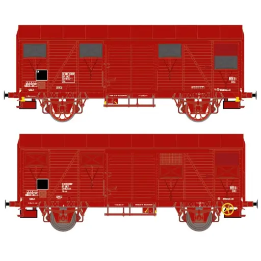 [EX20924] Coffret de 2 wagons couverts - Exact-Train 20924 - HO 1/87 - SNCF - EP IV - 2R