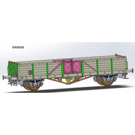 [EX20322] Wagon tombereau Linz - Exact-Train EX20322 - HO 1/87 - SNCF - EP III