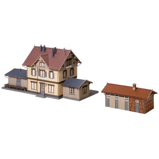 [FA110107] Gare de Güglingen - FALLER 110107 - HO 1/87 - EP I - 308 x 140 x 142 mm / 151 x 77 x 75 mm