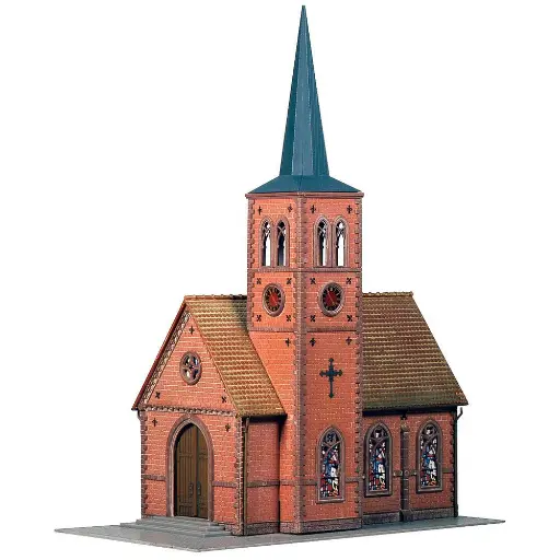 [FA130239] Église de petite ville - Faller 130239 - HO 1/87
