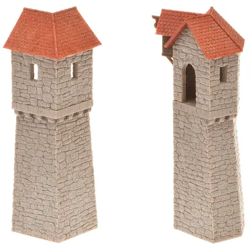 [FA130403] 2 Tours-remparts - FALLER 130403 - HO 1/87 - EP I
