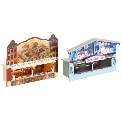 [FA140320] Stands de Foire - 96x32x77mm - 132 Pièces - Faller 140320 - EP. III - HO : 1/87