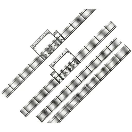 [FA180412] Clôture métallique avec portail, 1046 mm - Faller 180412 - HO 1/87