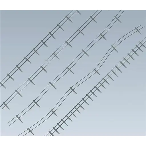 [FA180432] Cloture métallique avec montants en béton