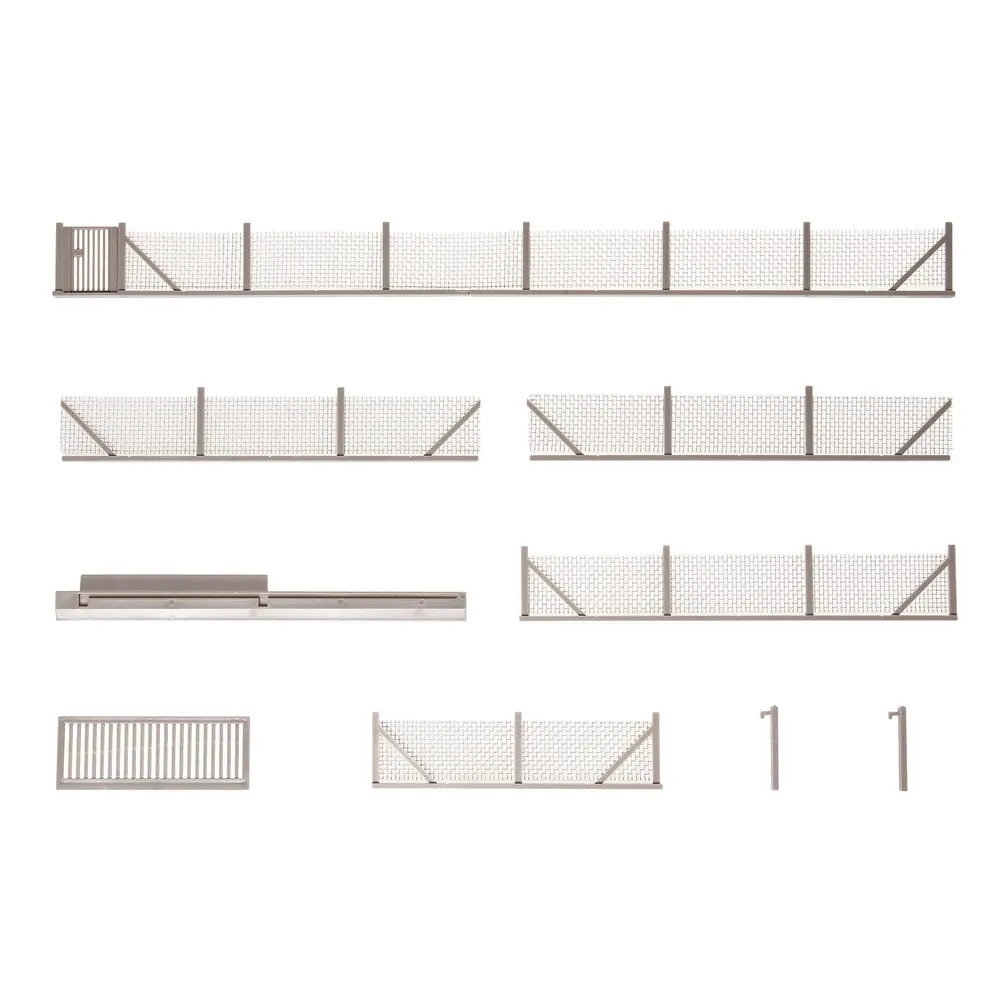 [FA180433] Clôture Métallique Industrielle - 1010mm - Faller 180433 - EP. III - HO : 1/87