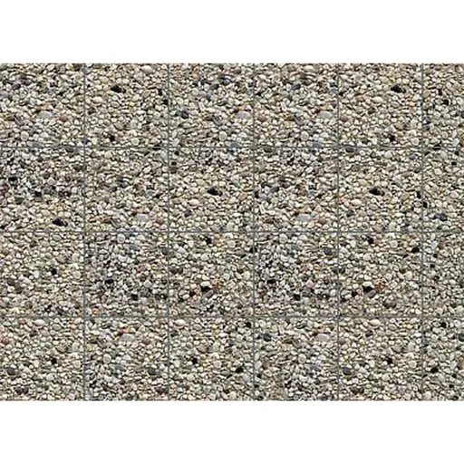 [FA170626] Plaque de Mur - Béton Lavé - 250x125MM - Faller 170626 - HO 1/87