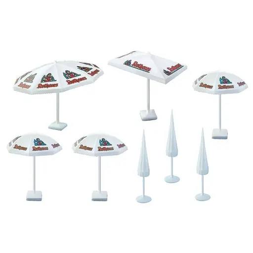 [FA180440] Lot de 8 Parasols - Faller 180440 - HO 1/87 - EP IV