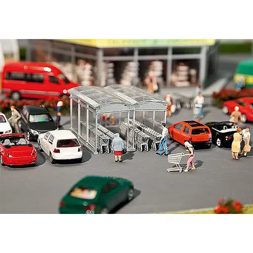 [FA180606] Abris pour chariots de course FALLER 180606 - HO 1/87