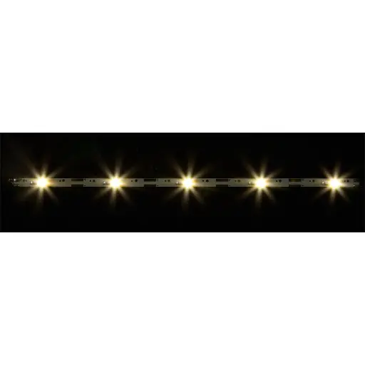 [FA180654] Lot de 2 bandes d’éclairage LED - FALLER 180654 - HO / N / TT / Z - couleur blanc chaud