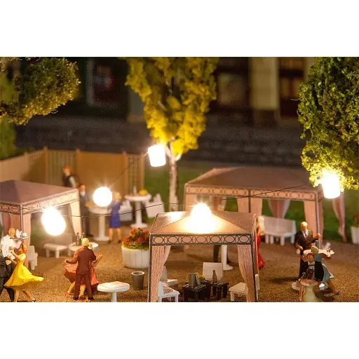 [FA180663] Guirlande lumineuse avec lampions - FALLER 180663 - HO / TT