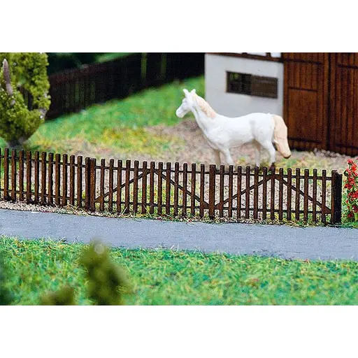 [FA272410] Clôture en lattes de bois - Faller 272410 - Echelles N et Z