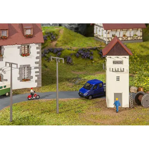 [FA120241] Transformateur avec pylône de ligne électrique - HO 1/87