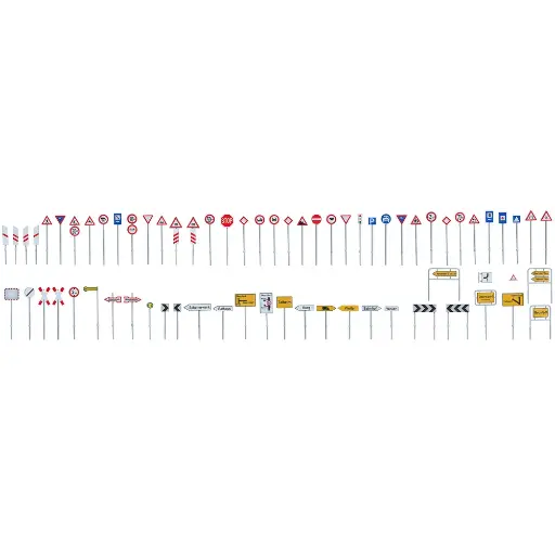 [FA180534] Set panneaux de route - Faller 180534 - HO 1/87 - Ep III