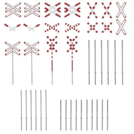 [FA180949] Croix de Saint-André - 41 Pièces - Faller 180949 - EP. III - HO : 1/87