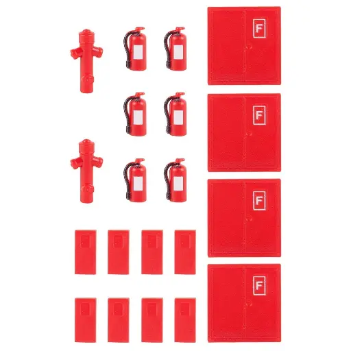 [FA180950] Extincteurs et bouches d'incendie FALLER 180950 - HO 1/87