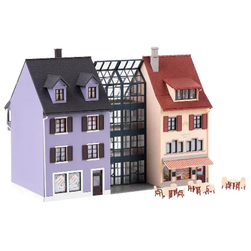 [FA130707] Ensembles de trois immeubles - Faller 130707 - HO 1/87