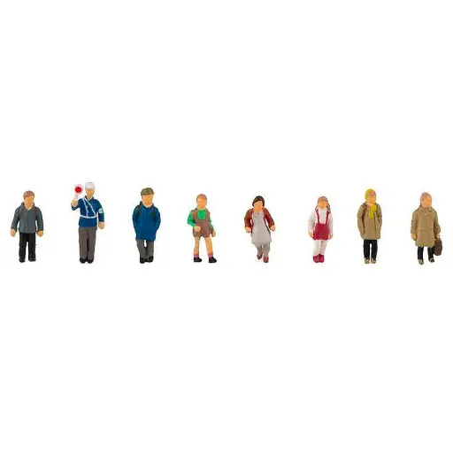 [FA151622] 8 figurines Enfants sur le chemin de l'école - FALLER 151622 - HO 1/87