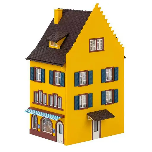 [FA130709] Immeuble de coin de rues "Kleinstadt" Faller 130709 - HO : 1/87 - EP III