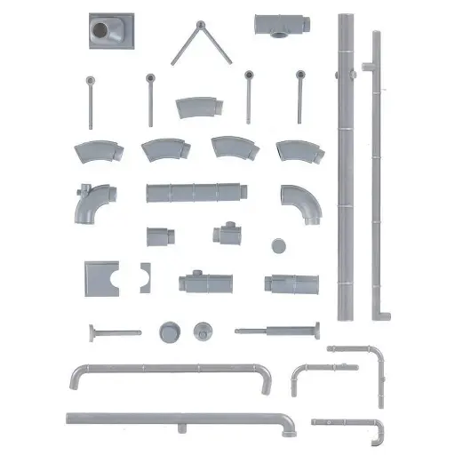 [FA180331] Ensemble de tuyaux et de pipelines - 1/87 HO - Faller 180331