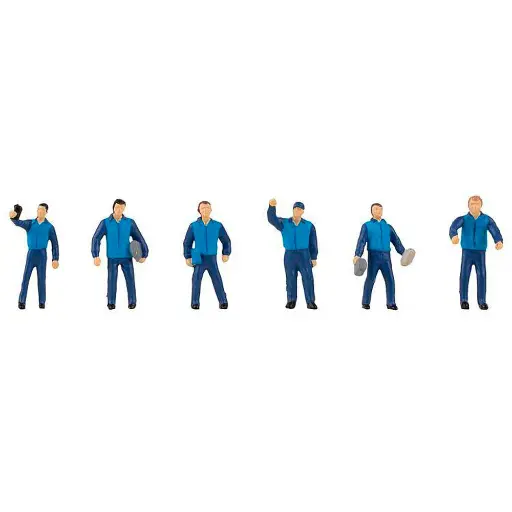 [FA151668] Lot de 6 personnages Livreurs de paquets Hermès Faller 151668 - HO : 1/87