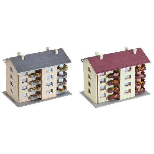 [FA232304] Ensemble de 2 immeubles habitables Faller 232304 - N : 1/160 - EP III