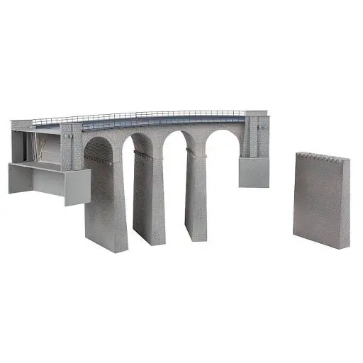 [FA120466] Coffret Viaduc ferroviaire - Faller 120466 - HO 1/87 - EP II - 2 voies courbes