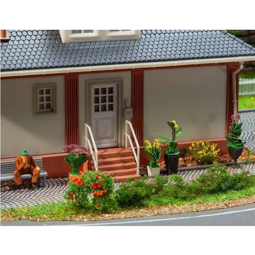[FA181284] Lot de 6 plantes en pot - HO 1/87 - Faller 181284