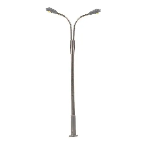 [FA272121] Set de 3 lampadaires doubles moderne avec LED - N 1/160 - Faller 272121