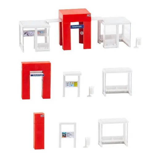 [FA120302] Ensemble "Point d'information de la DB" - FALLER 120302 - HO 1/87 - EP IV