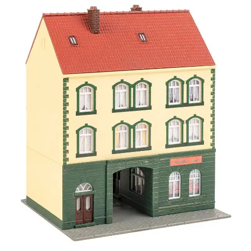 [FA130628] Maison de ville avec magasin FALLER 130628 HO 1/87 EP III - 136x125x174mm