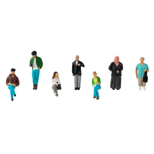 [FA151635] Lot de 7 figurines qui attendent FALLER 151635 - HO 1/87