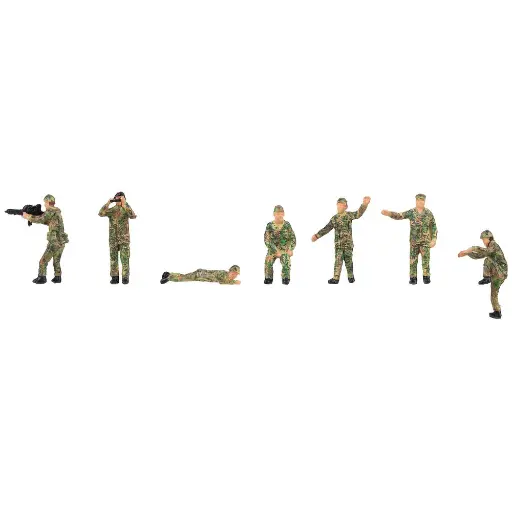 [FA151751] 7 soldats en formation - Faller 151751 - HO 1/87e