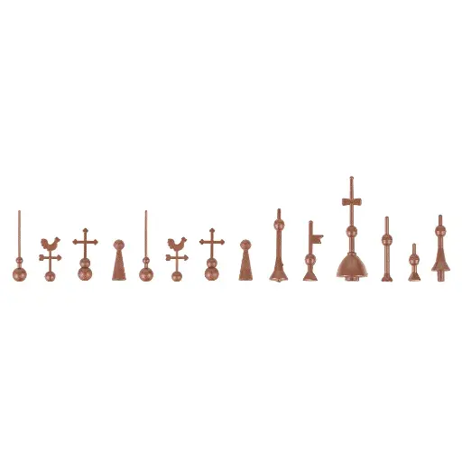 [FA180854] 14 pointes de tour - FALLER 180854 - HO 1/87 - EP I