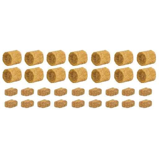 [FA181286] Pack de 14 bottes de foin rondes et 18 carrées - Faller 181286 - HO 1/87