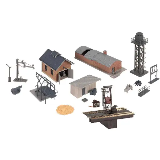 [FA120296] Set de décoration pour dépôt ferroviaire FALLER 120296 - HO 1/87 - EP III