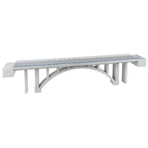 [FA120505] Pont ferroviaire moderne en arc Faller 120505 - HO : 1/87 - 1015 x 137 x 217 mm
