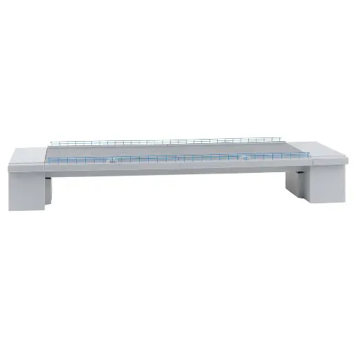 [FA120504] Pont ferroviaire 2 voies béton gris Faller 120504 - HO 1/87 EP VI
