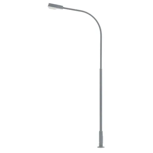 [FA180219] Lampadaire à LED blanc - Faller 180219 - HO 1/87 - hauteur 94 mm