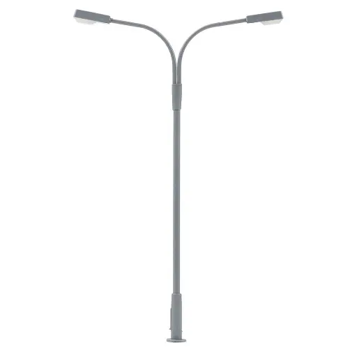 [FA180220] Un lampadaire à deux bras avec LED - Faller 180220 - HO 1/87