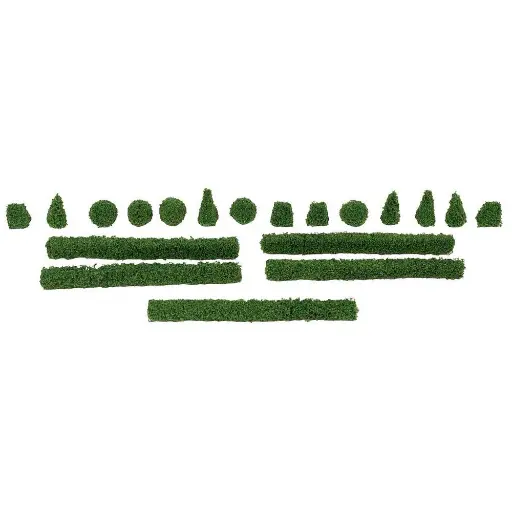 [FA181290] Lot de haies et buis FALLER 181290 Échelle HO 1/87ème