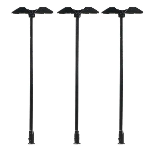 [FA272132] Lot de 3 Lampes trapézoïdales LED - Blanc chaud - Faller 272132 - N: 1/160