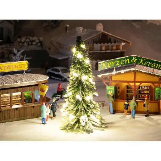 [FA181245] Sapin de Noël avec illuminations - Faller 181245 - HO 1/87