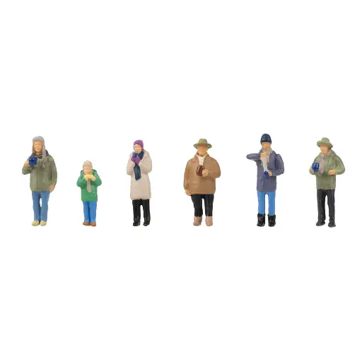 [FA151672] Pack 6 personnages au stand de vin chaud - Faller 151672 - HO 1/87