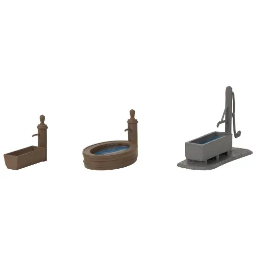 [FA180875] 3 Fontaines de village - Faller 180875 - HO 1/87 - Ep I