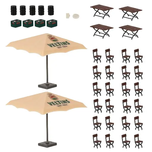 [FA180437] Set de jardin de bière Veltins - Faller 180437 - HO 1/87 - Ep IV