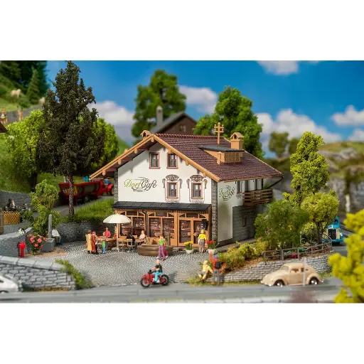 [FA191836] Maison Alpine + Café - 150x130x112mm - Faller 191836 - EP. IV - HO 1/87