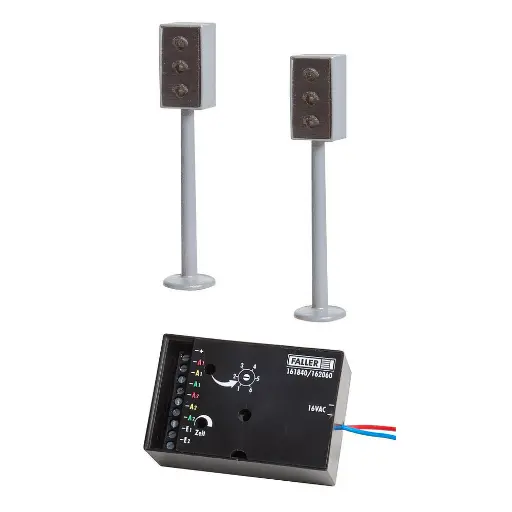 [FA162060] 2 feux de circulation à LED avec électronique - Faller 162060 - N 1/160